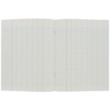 Cahier d'apprentissage piqûre 32 pages, format 17x22 cm, réglure maternelle seyès 4 mm