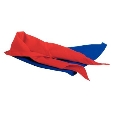 Lot de 6 foulards en nylon 85x64x64cm bleus