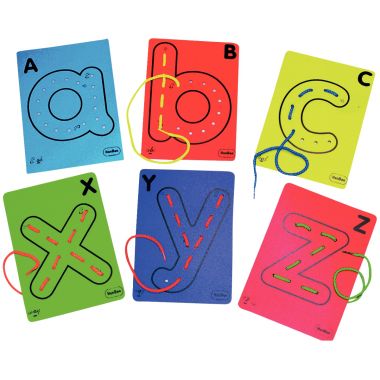 Valisette de 26 lettres à lacer en minuscule