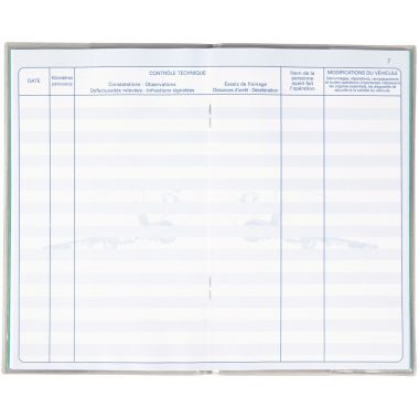 Carnet d'entretien de véhicule