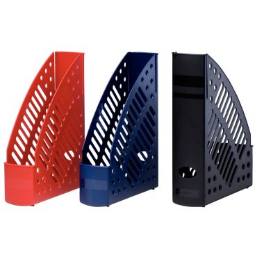 Porte-revues en polystyrène ajouré rouge