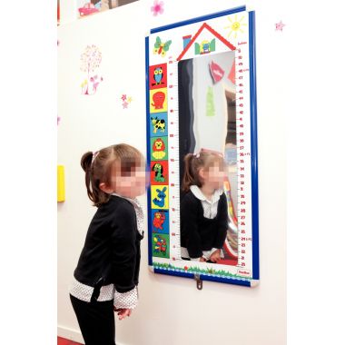 Toise miroir 48x103cm cadre en aluminium