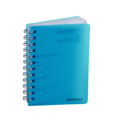 Agenda de poche spirale polypropylène 12 x 16,5cm assorti