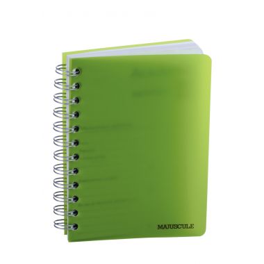 Agenda de poche spirale polypropylène 12 x 16,5cm assorti