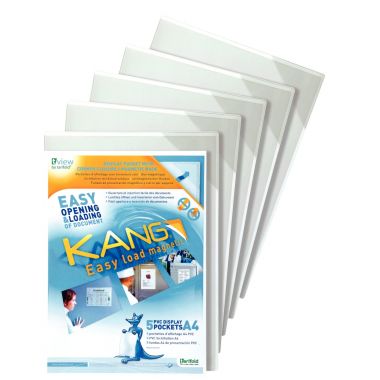 Sachet de 5 pochettes KANG magnétiques format A4