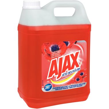 Bidon 5L nettoyant multi-usages fleurs rouges