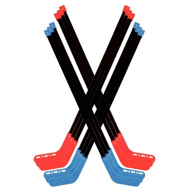 Lot de 12 crosses de hockey 90cm ssorties - 004226