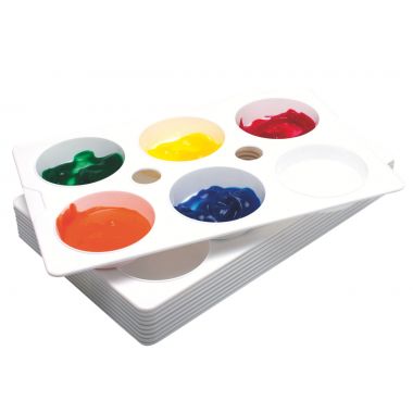 Lot de 10 palettes rectangulaires, divisées en 6 godets - 76450