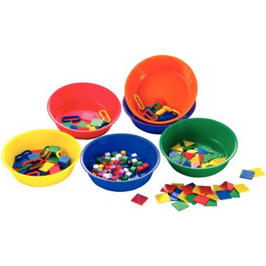 Lot de 6 plateaux de tri coloris assortis