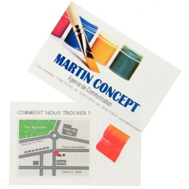 Paquet de 250 cartes de visite blanches 85x54mm laser 270g