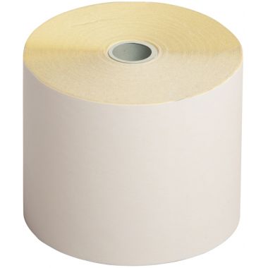 Paquet de 10 bobines 76x70x12 mm 2plis autocopiants 57g/m² métrage (+ ou - 2m): 25m