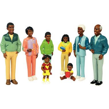 La famille africaine 8 figurines
