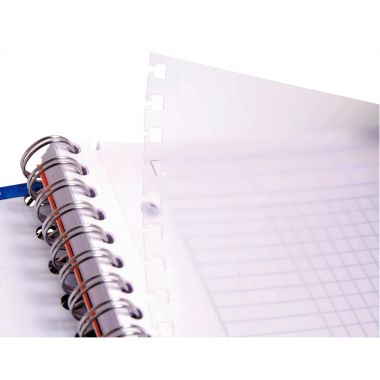 Reliure intégrale BIND'O BLOCK 180 pages perforées, format A5+, quadrillé 5x5