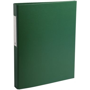 Exacompta - Classeur rigide rembordé polypropylène vert, 4 anneaux ronds, format A4, dos 4 cm, 51383E