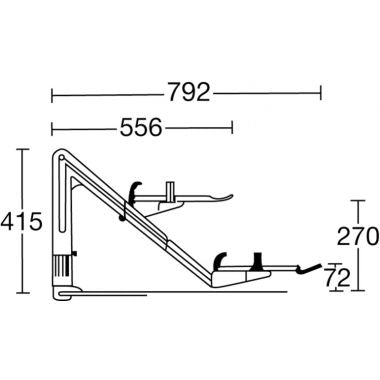 Bras support téléphone télescopique