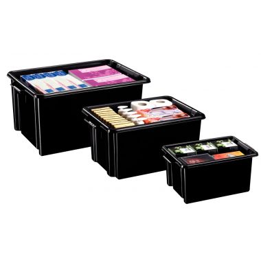 Bac de rangement 48,5L noir