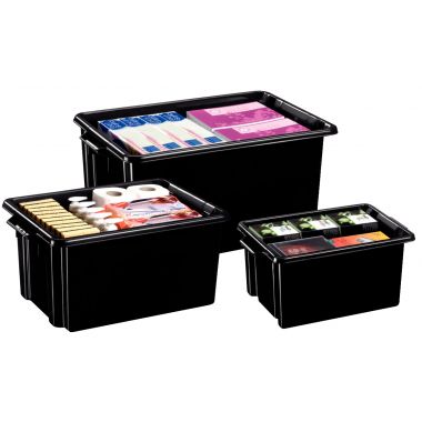 Bac de rangement 48,5L noir