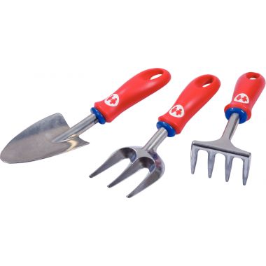 Lot de 3 outils de jardin à main petit modèle