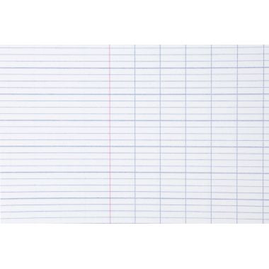 Piqûre 96 pages MAJUSCULE, format A4, papier blanc 90g, seyès, couverture polypropylène gris