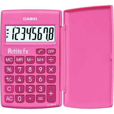 Machine à calculer de poche CASIO 8 chiffres PETITE FX ROSE
