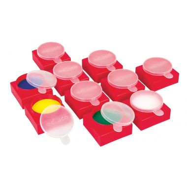 Lot de 10 maxi pots avec couvercle - E522790