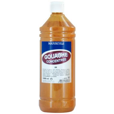Flacon 1L de gouache concentrée MAJUSCULE, coloris or