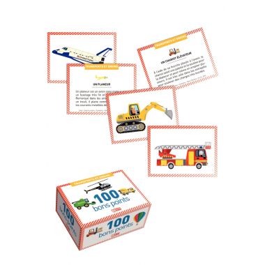 Boite de 100 images Transports et engins