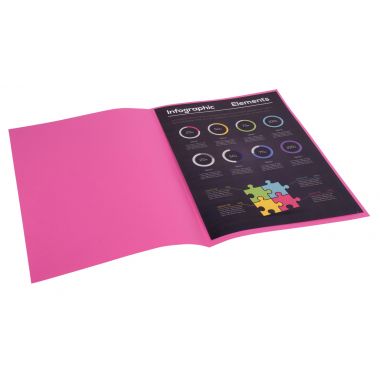Exacompta - Paquet de 100 sous-chemises 80g ROCK"S format 22x31 cm rose - 800020E