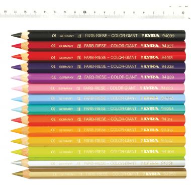 Pot de 60 crayons de couleur mines diamètre 6,25mm assortis