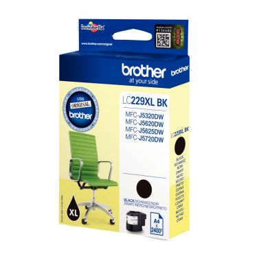 Brother CHAISE DE BUREAU cartouche jet d'encre noire très haute capacité authentique (LC229XLBK)
