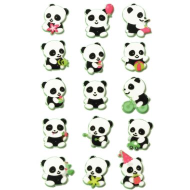 Pochette de 209 stickers déco 3D cooky thème animaux