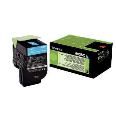 Lexmark 80C2SC0 toner laser cyan authentique