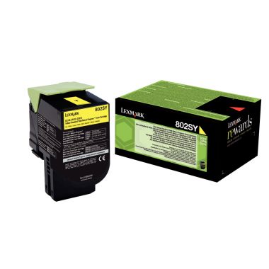 Lexmark 80C2SY0 toner laser jaune authentique