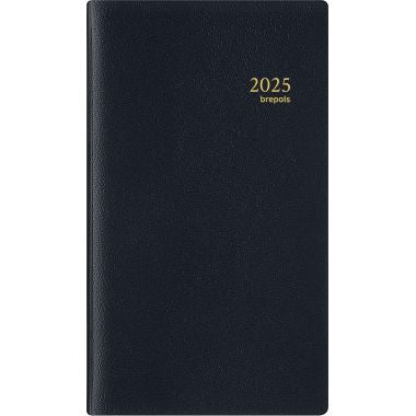 Agenda semainier Notaplan 8,9x16cm noir