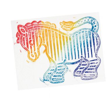 Sachet de 6 plaques à embosser, les animaux