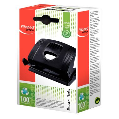 Maped - Perforateur Essentials Green 2 trous 20 feuilles - 452511