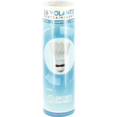 Boîte de 6 volants de badminton