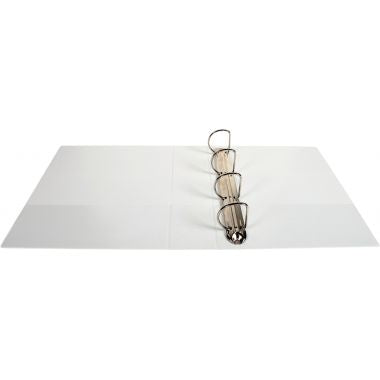 Classeur personnalisable KREACOVER format A4+, 4 anneaux diamètre 60 mm, blanc