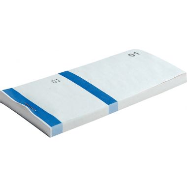 Lot de 10 blocs numérotés à souches 1 souche, coloris bleu