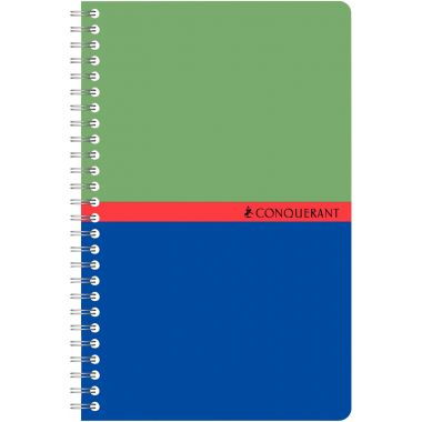 Carnet à reliure intégrale 100 pages CONQUERANT, format 11x17 cm, quadrillé 5x5, papier 70g