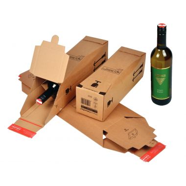 Paquet de 10 boites d'expédition pour bouteille 74x74x30,5cm