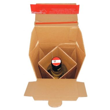 Paquet de 10 boites d'expédition pour bouteille 74x74x30,5cm