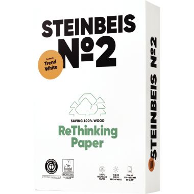 Ramette de 500 feuilles format A3 80g blanc STEINBEIS N°2
