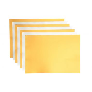 Pochette de 15 feuilles métalisées format A4 adhésives