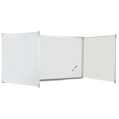 Tableau blanc triptyque émaillé 90x240cm