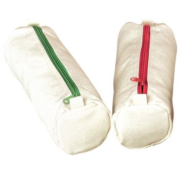 Lot de 10 trousses en coton, coloris assortis