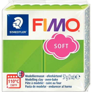 Sachet de 10 pains de 57 grammes de pâte à modeler Fimo Soft dont 1 Effect assorties