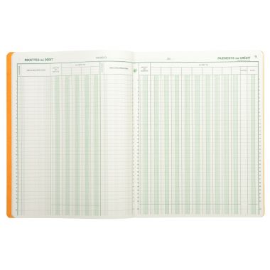 Piqûre de 80 pages Caisse/Banque format 25 x 32 cm