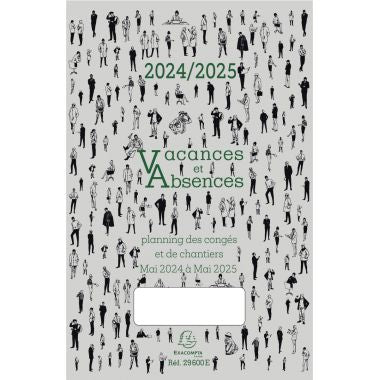 Planning vacances & absences mai à mai 2024/2025