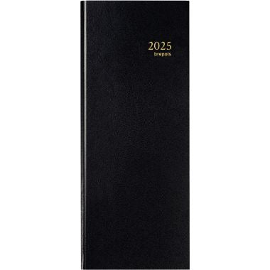 Agenda banquier long 2 volumes noir